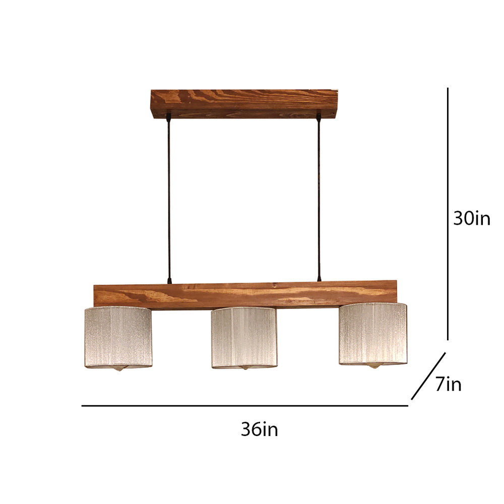 Hanging Light, Hanging Light with Dark Brown & Grey Color, Hanging Light in Wood, Hanging Light for Home, Hanging Light - IM14026