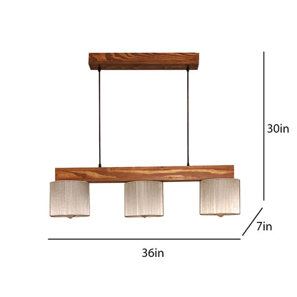 Hanging Light, Hanging Light with Dark Brown & Grey Color, Hanging Light in Wood, Hanging Light for Home, Hanging Light - IM14026