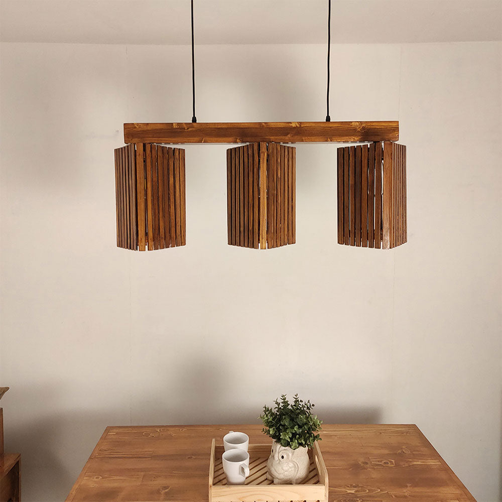 Hanging Light, Hanging Light with Dark Brown Color, Hanging Light in Wood, Hanging Light for Home, Hanging Light - IM14027