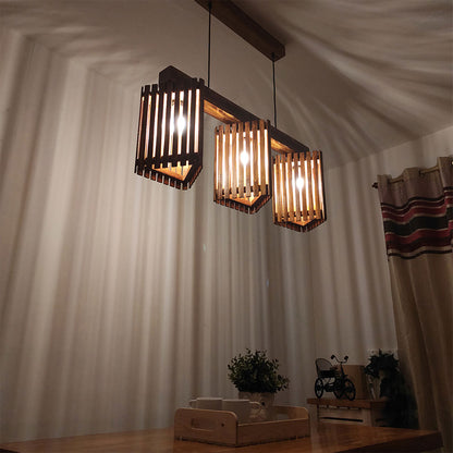 Hanging Light, Hanging Light with Dark Brown Color, Hanging Light in Wood, Hanging Light for Home, Hanging Light - IM14027