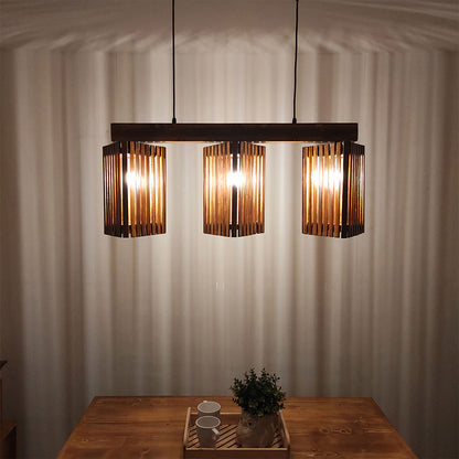 Hanging Light, Hanging Light with Dark Brown Color, Hanging Light in Wood, Hanging Light for Home, Hanging Light - IM14027