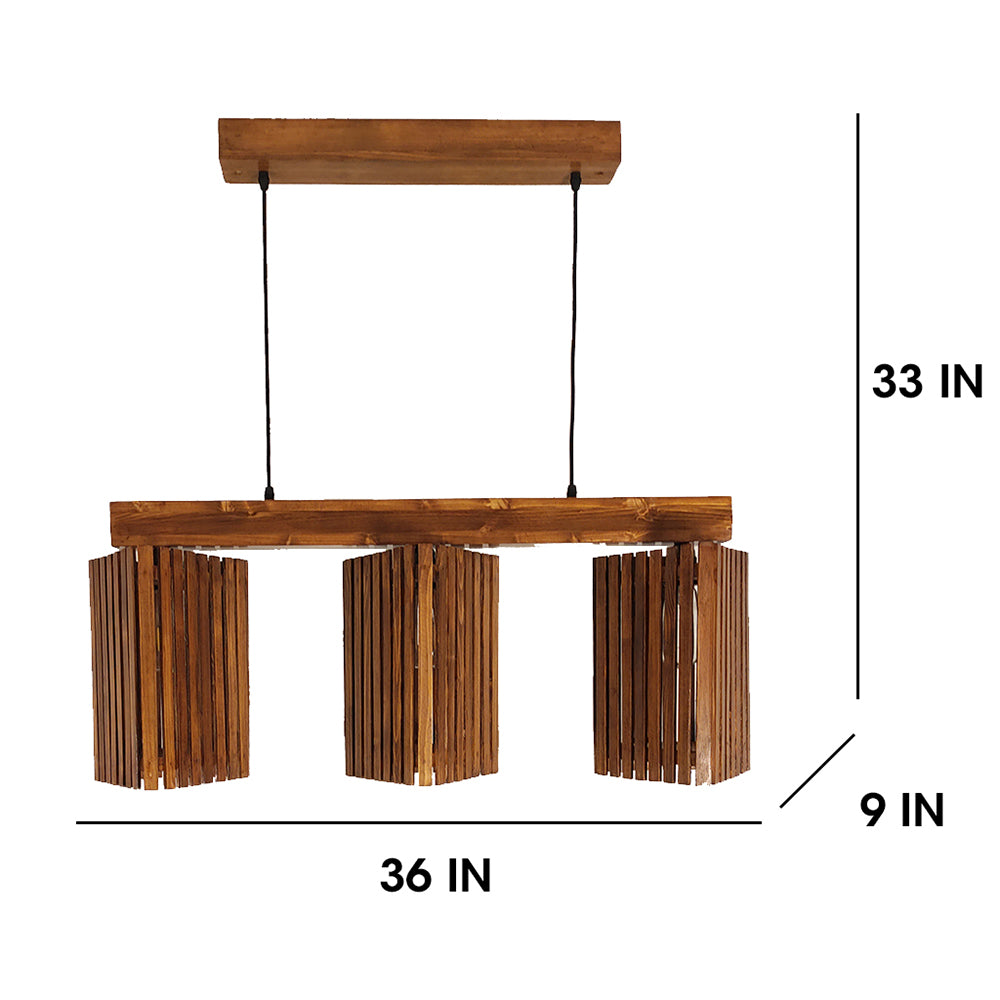 Hanging Light, Hanging Light with Dark Brown Color, Hanging Light in Wood, Hanging Light for Home, Hanging Light - IM14027