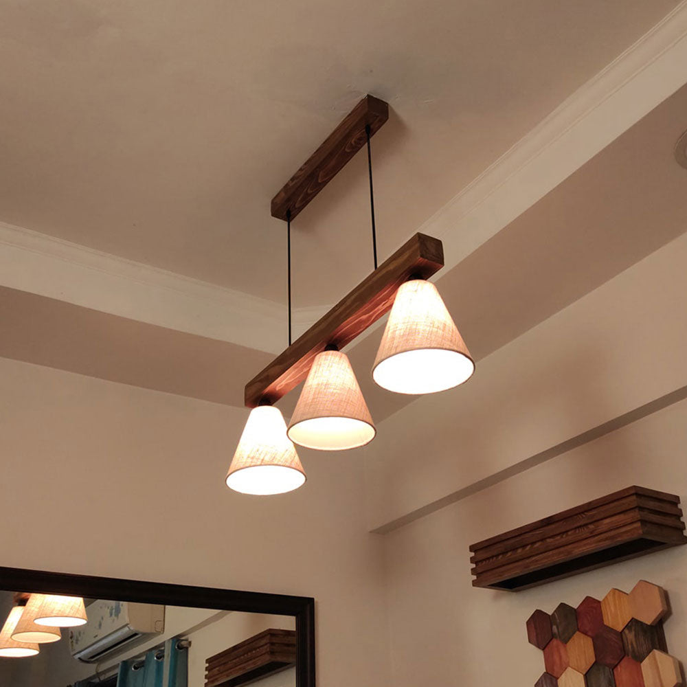 Hanging Light, Hanging Light with  Brown Color, Hanging Light in Wood, Hanging Light for Home, Hanging Light - IM14028