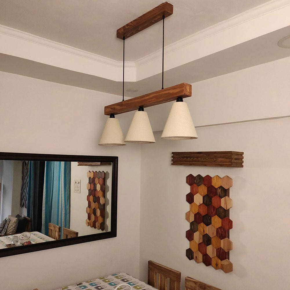 Hanging Light, Hanging Light with  Brown Color, Hanging Light in Wood, Hanging Light for Home, Hanging Light - IM14028