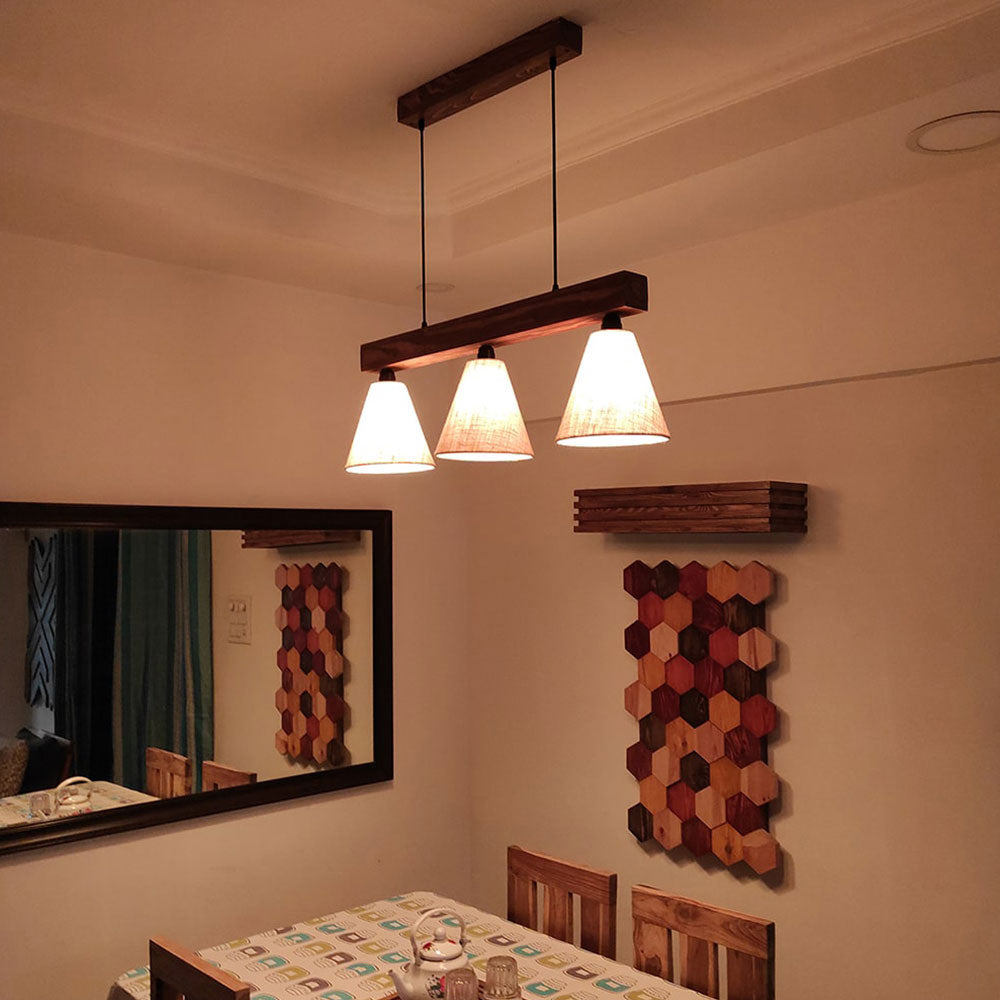 Hanging Light, Hanging Light with  Brown Color, Hanging Light in Wood, Hanging Light for Home, Hanging Light - IM14028