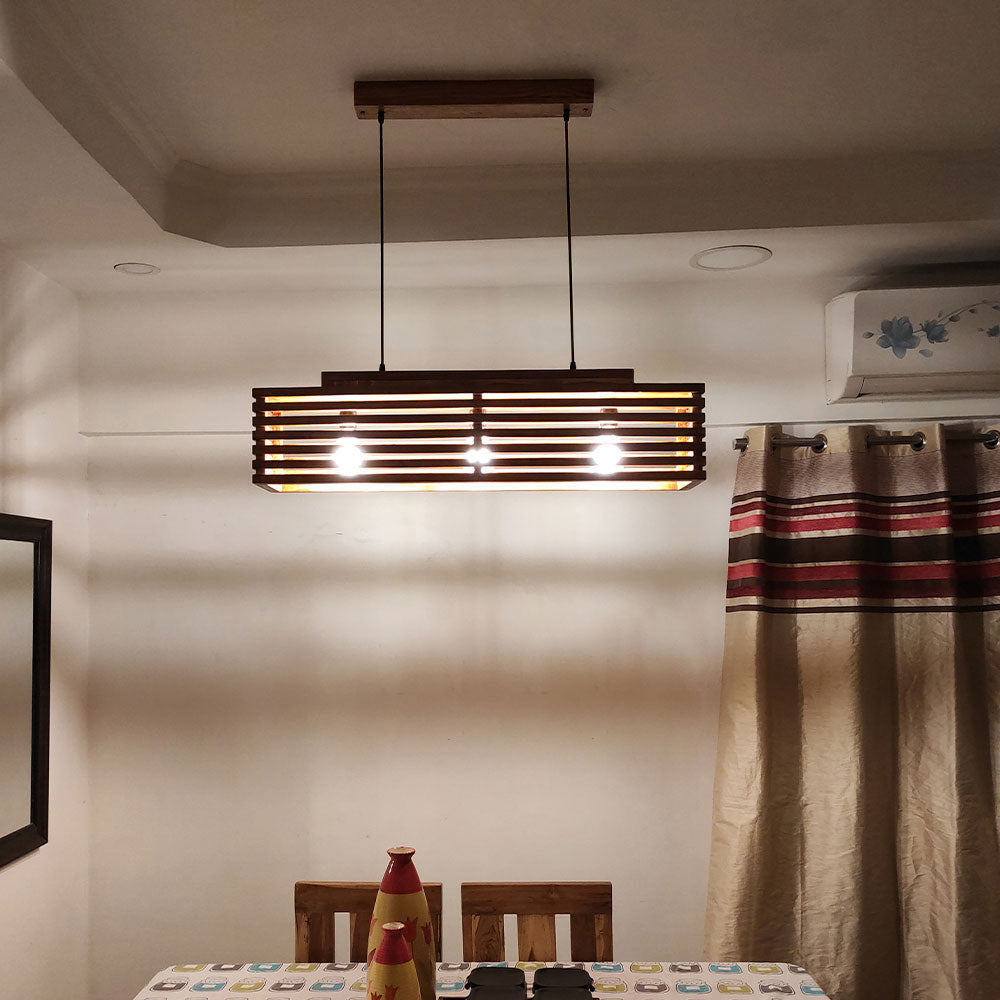 Hanging Light, Hanging Light with  Brown Color, Hanging Light in Wood, Hanging Light for Home, Hanging Light - IM14029