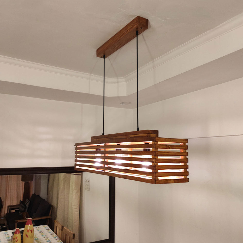 Hanging Light, Hanging Light with  Brown Color, Hanging Light in Wood, Hanging Light for Home, Hanging Light - IM14029