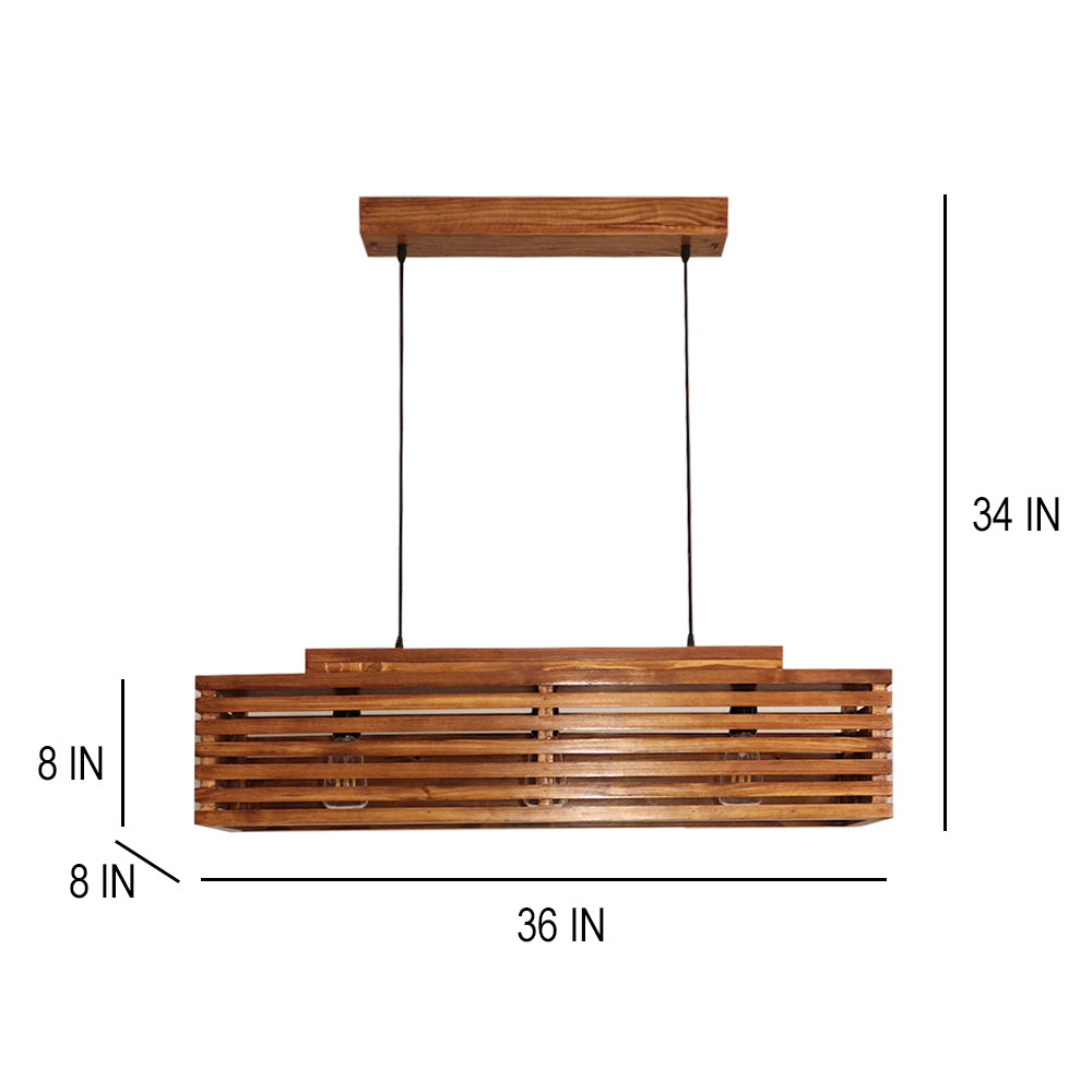 Hanging Light, Hanging Light with  Brown Color, Hanging Light in Wood, Hanging Light for Home, Hanging Light - IM14029