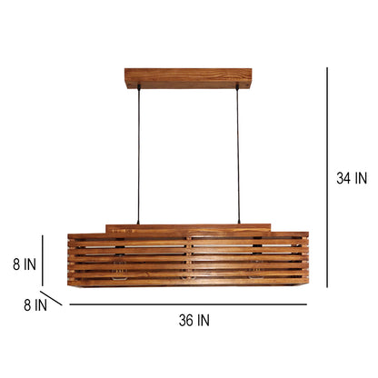 Hanging Light, Hanging Light with  Brown Color, Hanging Light in Wood, Hanging Light for Home, Hanging Light - IM14029