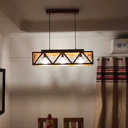 Hanging Light, Hanging Light with  Brown Color, Hanging Light in Wood, Hanging Light for Living & Dining Area, Hanging Light - IM14030