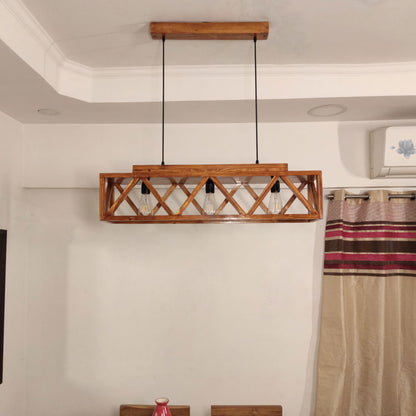 Hanging Light, Hanging Light with  Brown Color, Hanging Light in Wood, Hanging Light for Living & Dining Area, Hanging Light - IM14030