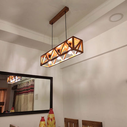 Hanging Light, Hanging Light with  Brown Color, Hanging Light in Wood, Hanging Light for Living & Dining Area, Hanging Light - IM14030