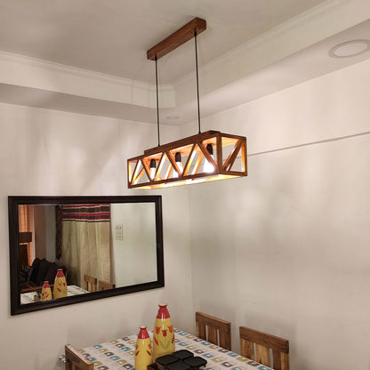 Hanging Light, Hanging Light with  Brown Color, Hanging Light in Wood, Hanging Light for Living & Dining Area, Hanging Light - IM14030