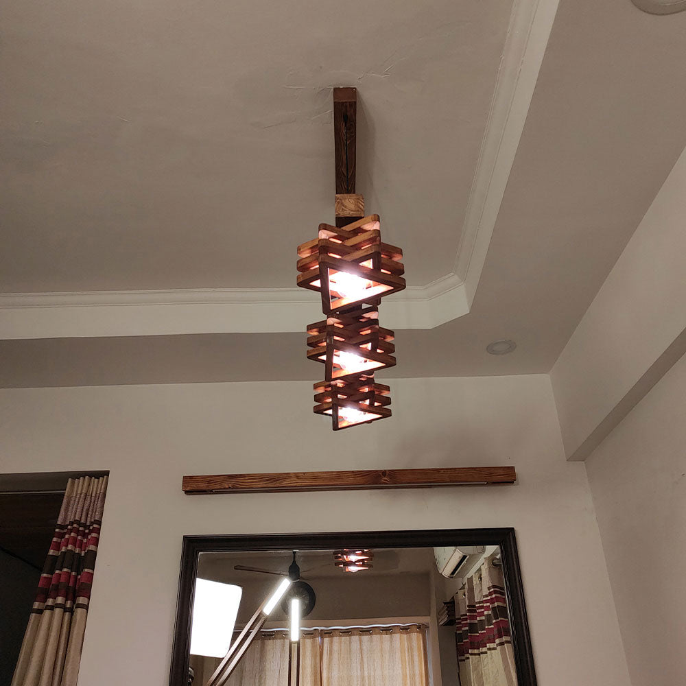 Hanging Light, Hanging Light with  Brown Color, Hanging Light in Wood, Hanging Light for Living & Dining Area, Hanging Light - IM14031