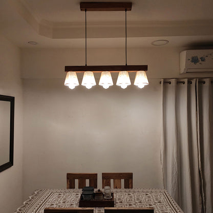 Hanging Light, Hanging Light with  Brown Color, Hanging Light in Wood, Hanging Light for Living & Dining Area, Hanging Light - IM14033