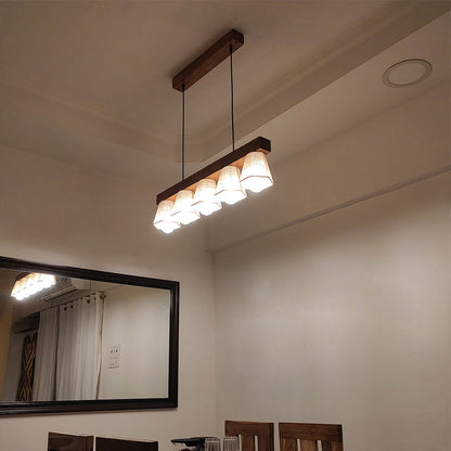 Hanging Light, Hanging Light with  Brown Color, Hanging Light in Wood, Hanging Light for Living & Dining Area, Hanging Light - IM14033