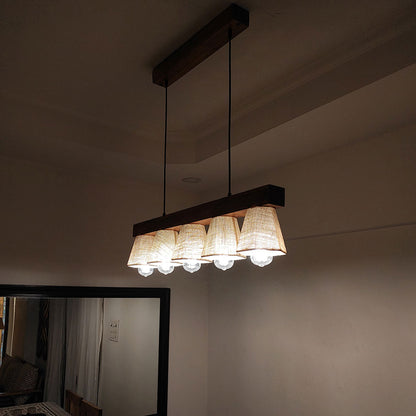 Hanging Light, Hanging Light with  Brown Color, Hanging Light in Wood, Hanging Light for Living & Dining Area, Hanging Light - IM14033