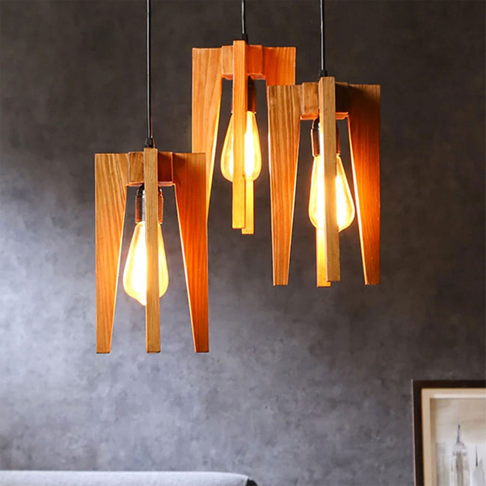 Hanging Light, Hanging Light with Brown Color, Hanging Light in Wood, Hanging Light for Living & Dining Area, Hanging Light - IM14040