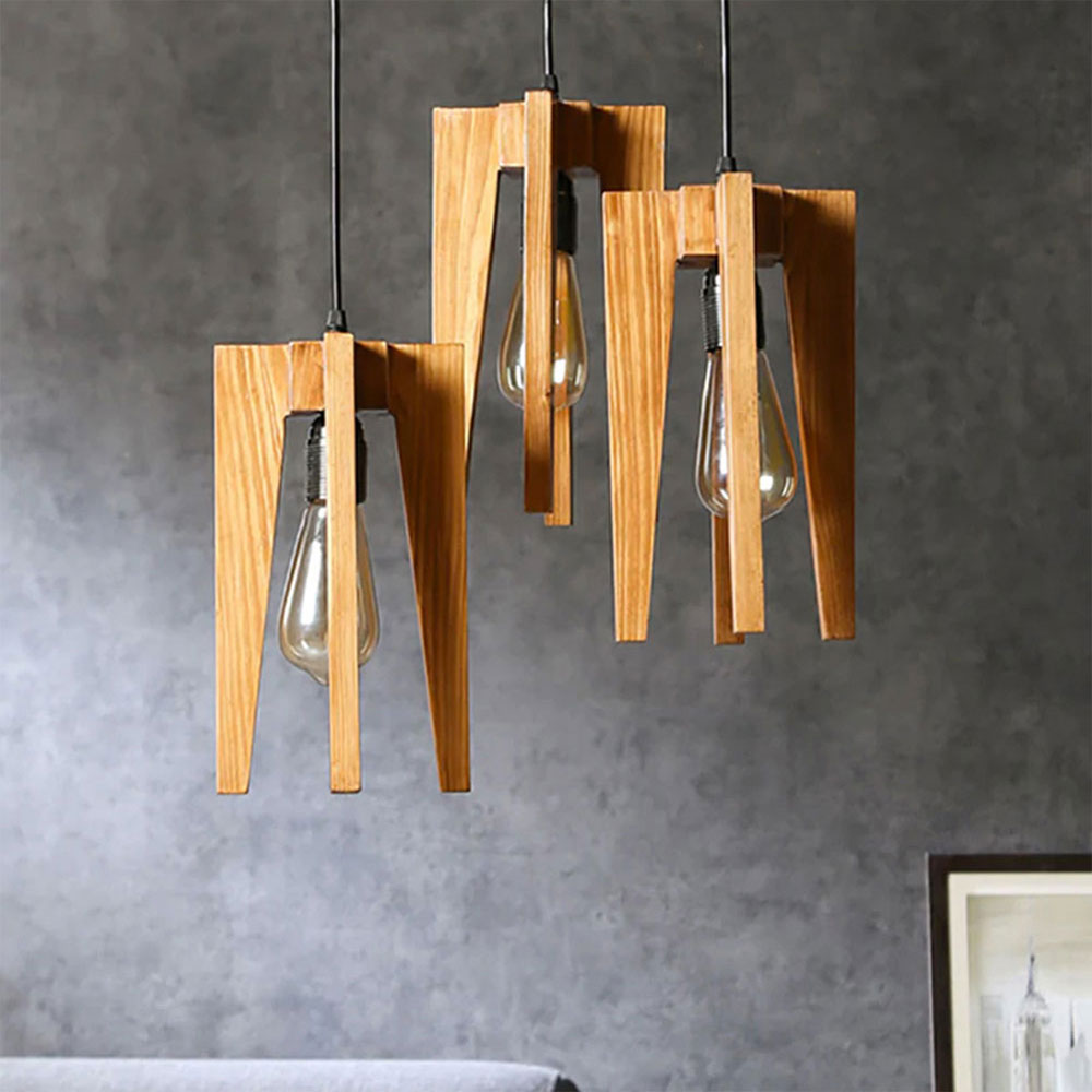 Hanging Light, Hanging Light with Brown Color, Hanging Light in Wood, Hanging Light for Living & Dining Area, Hanging Light - IM14040