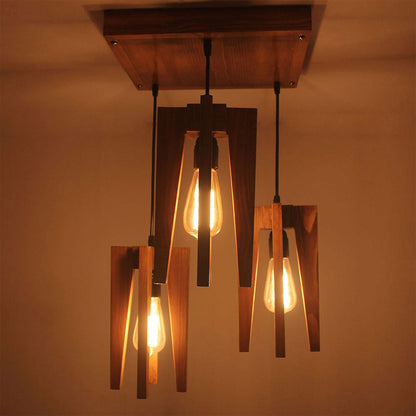 Hanging Light, Hanging Light with Brown Color, Hanging Light in Wood, Hanging Light for Living & Dining Area, Hanging Light - IM14040