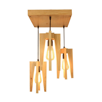 Hanging Light, Hanging Light with Light Brown Color, Hanging Light in Wood, Hanging Light for Living & Dining Area, Hanging Light - IM14041