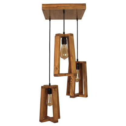 Hanging Light, Hanging Light with Brown Color, Hanging Light in Wood, Hanging Light for Living & Dining Area, Hanging Light - IM14044