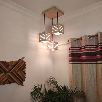 Hanging Light, Hanging Light with Light Brown Color, Hanging Light in Wood, Hanging Light for Living & Dining Area, Hanging Light - IM14046