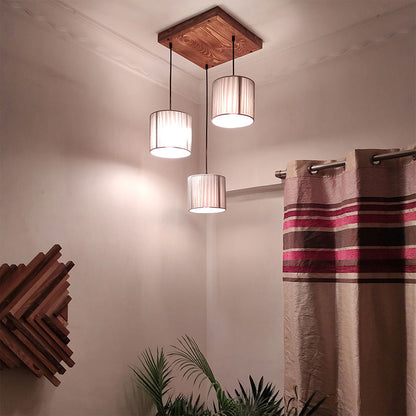 Hanging Light, Hanging Light with Dark Brown Color, Hanging Light in Wood, Hanging Light for Living & Dining Area, Hanging Light - IM14047