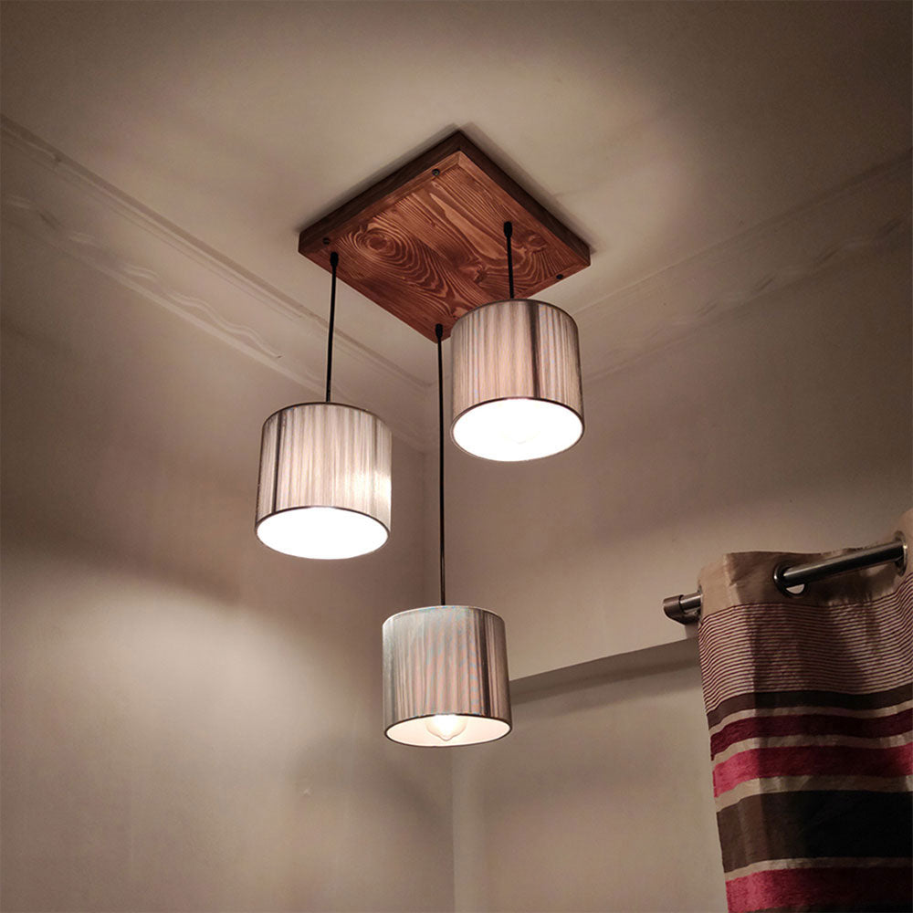 Hanging Light, Hanging Light with Dark Brown Color, Hanging Light in Wood, Hanging Light for Living & Dining Area, Hanging Light - IM14047