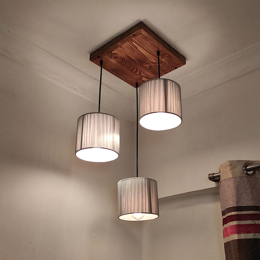 Hanging Light, Hanging Light with Dark Brown Color, Hanging Light in Wood, Hanging Light for Living & Dining Area, Hanging Light - IM14047