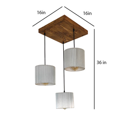 Hanging Light, Hanging Light with Dark Brown Color, Hanging Light in Wood, Hanging Light for Living & Dining Area, Hanging Light - IM14047