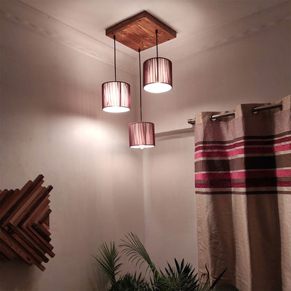 Hanging Light, Hanging Light with Dark Brown Color, Hanging Light in Wood, Hanging Light for Living & Dining Area, Hanging Light - IM14048