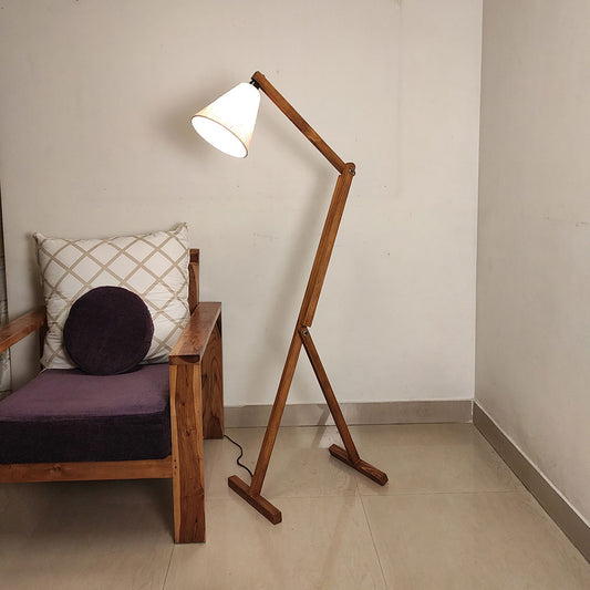 Floor Lamp, Floor Lamp with  Brown Color, Floor Lamp in Wood, Floor Lamp for Home, Floor Lamp for Living Room, Floor Lamp - IM14108