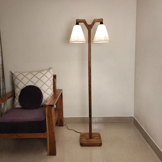 Floor Lamp, Floor Lamp with  Brown Color, Floor Lamp in Wood, Floor Lamp for Home, Floor Lamp for Living Room, Floor Lamp - IM14109