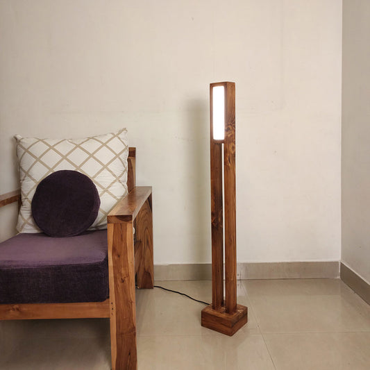 Floor Lamp, Floor Lamp with  Brown Color, Floor Lamp in Wood, Floor Lamp for Home, Floor Lamp for Living Room, Floor Lamp - IM14111