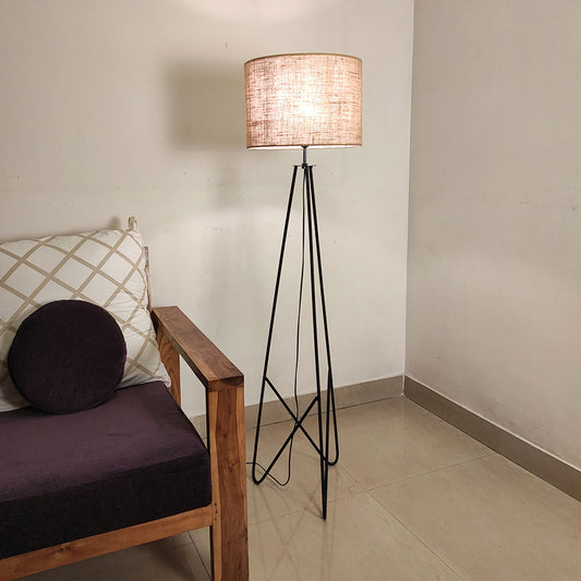 Floor Lamp, Floor Lamp with Beige Color, Floor Lamp for Home, Floor Lamp for Living Room,  Floor Lamp with metal Legs, Floor Lamp - IM14121