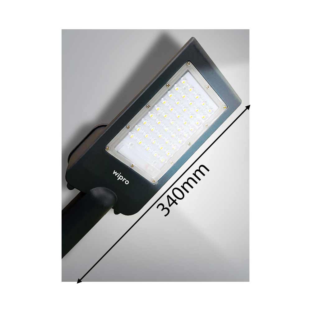 50Watt, LR26-621-XXX-65-XX, Wipro's skyline Neo streetlight is pressure die casted and powder coated in black colour, LED Light - IM14124