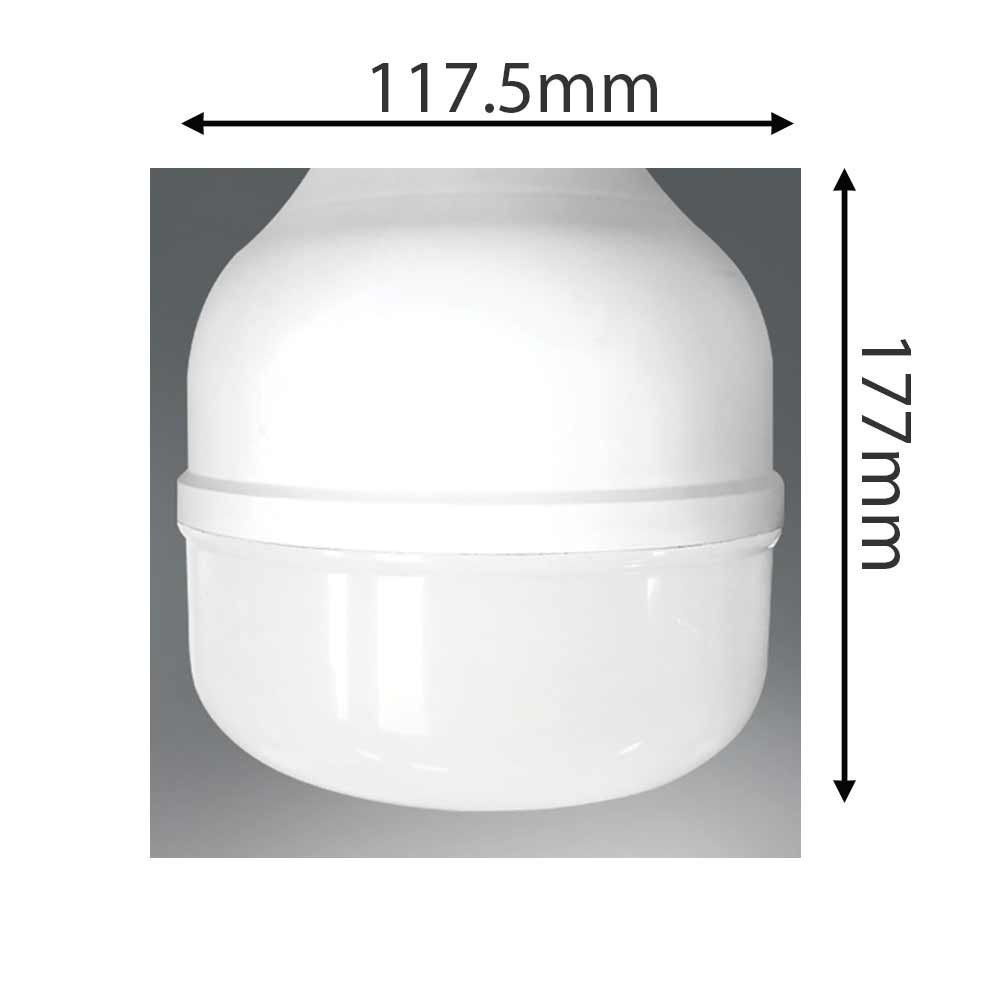 40Watt, LL26-501-65-B22, Wipro's Brillante B22 bulb has white plastic moulded body with AL heat sink, LED Light - IM14127