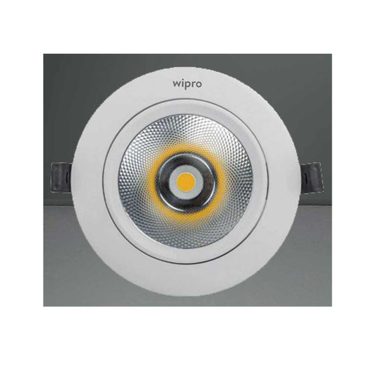 6Watt, LD98-900-024-40-XX, Wipro's Glitz LED is new age COB downlighter. Its adjustable head creates visual interest, LED Light - IM14129