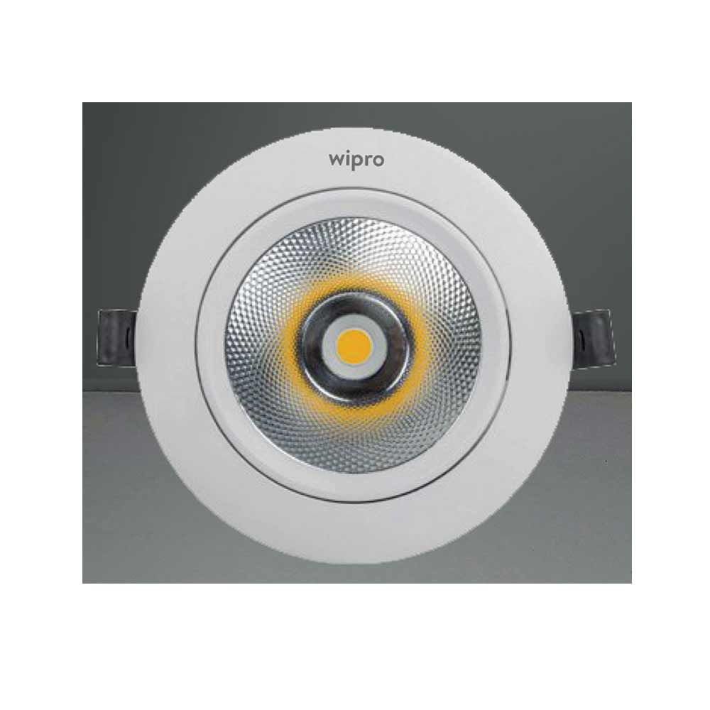 9Watt, LD98-131-024-40-XX, Wipro's Glitz LED is new age COB downlighter. Its adjustable head creates visual interest, LED Light - IM14130