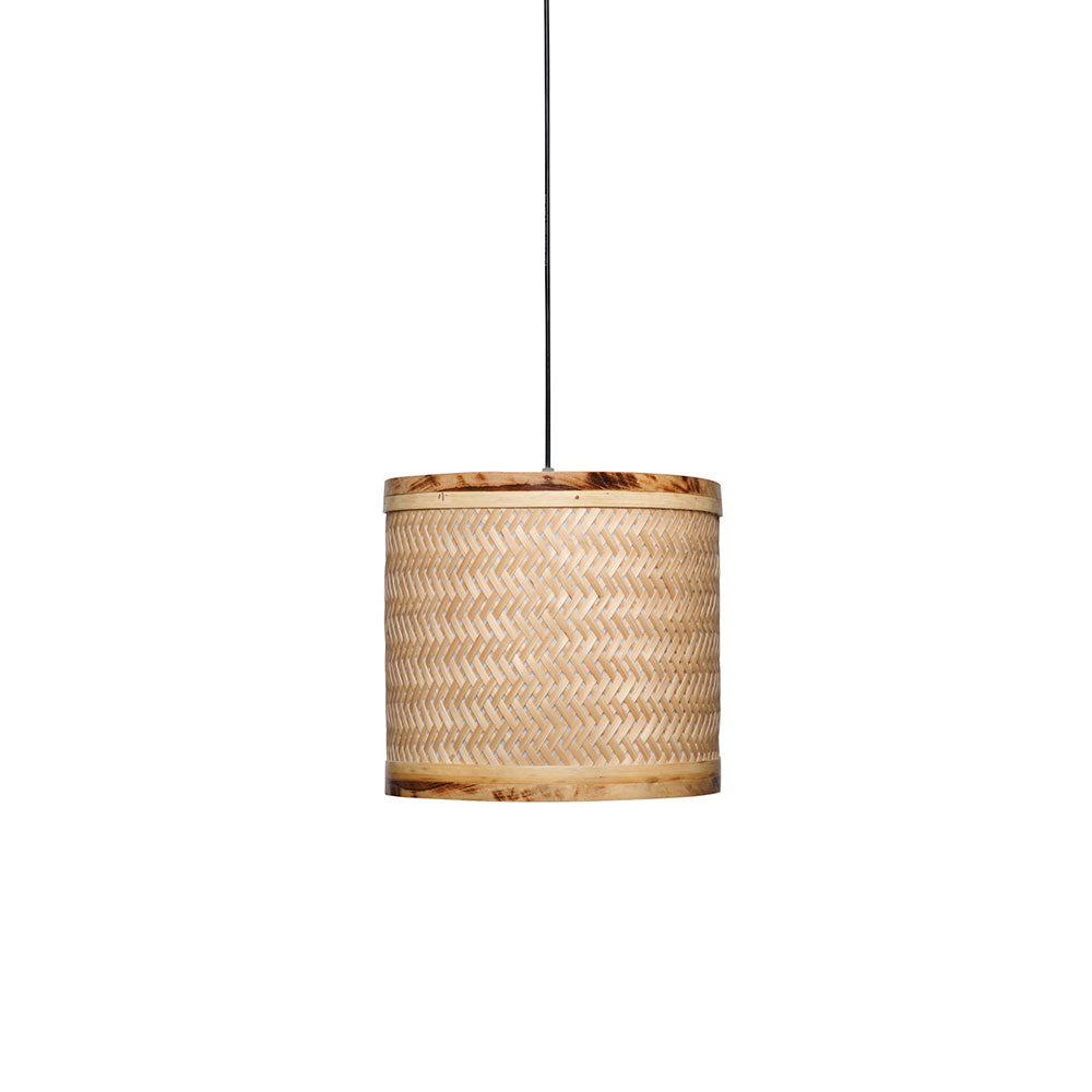 Hanging Lamp(KCHCL7), Brown Color Hanging Lamp, Bamboo Decorative Cylindrical Hanging Lamp, Hanging Lamp - IM14165