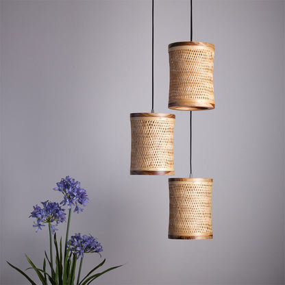 Hanging Lamp(KCHCL9), Brown Color Hanging Lamp, Decorative Pendant Lamp - Set of 3, Hanging Lamp - IM14167