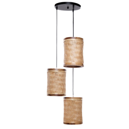 Hanging Lamp(KCHCL9), Brown Color Hanging Lamp, Decorative Pendant Lamp - Set of 3, Hanging Lamp - IM14167