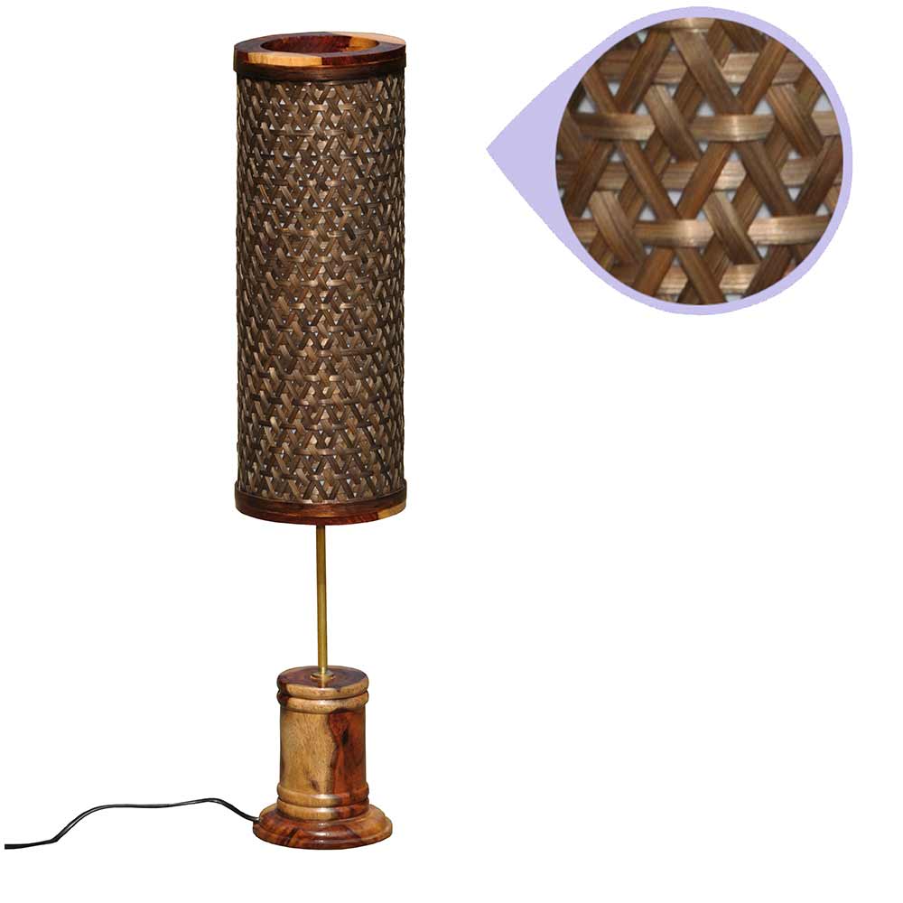 Floor Lamp(KFL3), Kraftinn Oak Brown Tattva Floor Lamp, Floor Lamp - IM14177