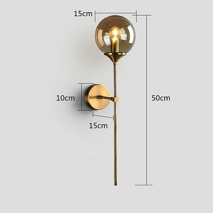 Wall Light, Mild Steel Golden Finish Modern Wall Lamp(Sizzling Lights), Bedroom & Living Room Wall Lamp, Wall Light - IM14187