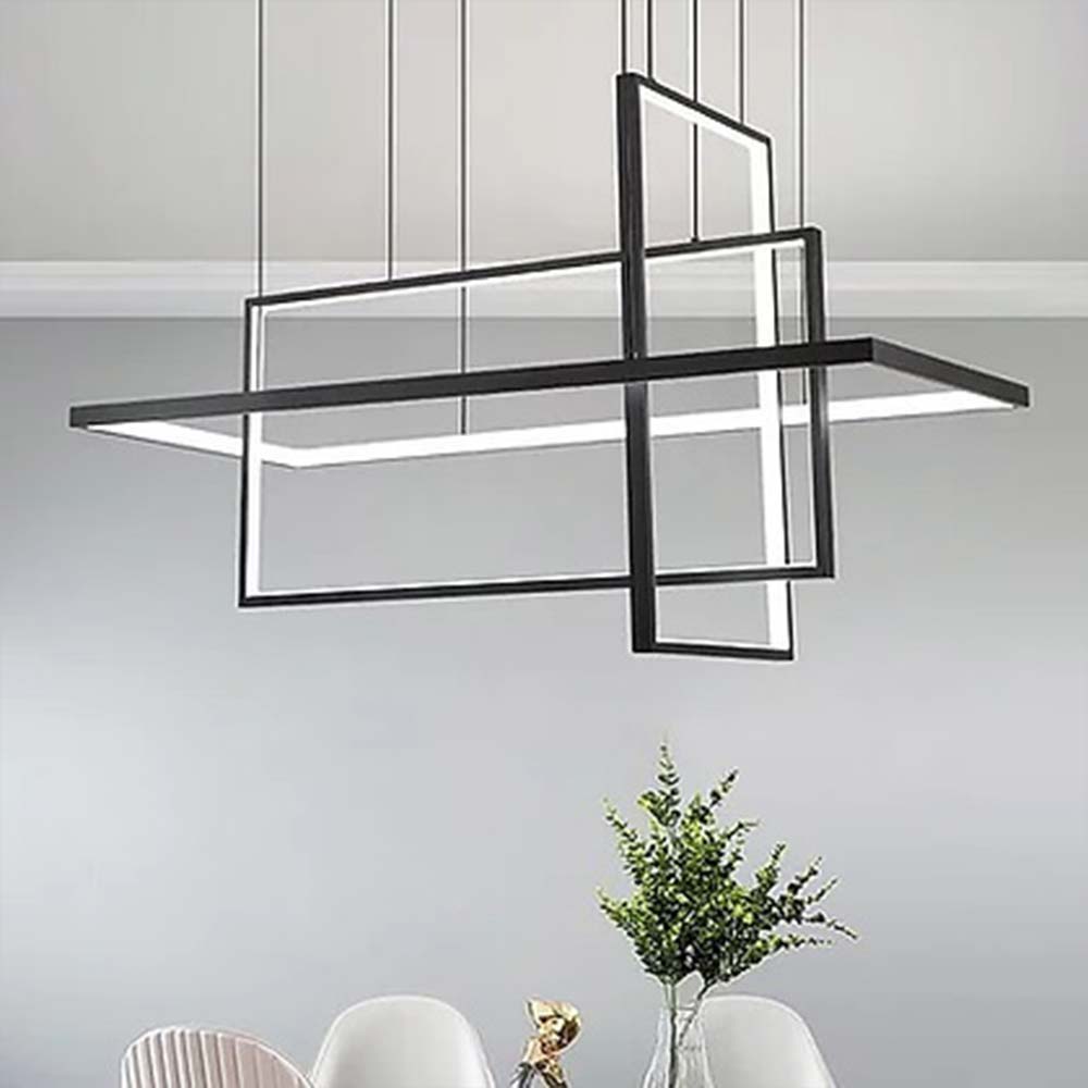 Chandelier, Rectangular Chandelier (Sizzling Lights), Chandelier for Living Room & Office, Chandelier - IM14202