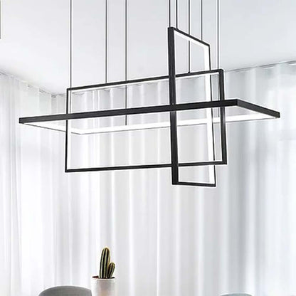 Chandelier, Rectangular Chandelier (Sizzling Lights), Chandelier for Living Room & Office, Chandelier - IM14202