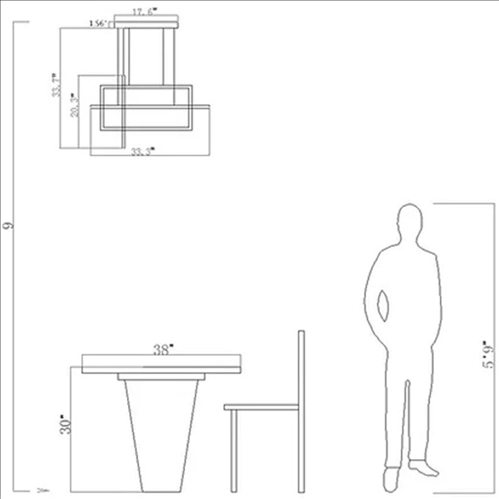 Chandelier, Rectangular Chandelier (Sizzling Lights), Chandelier for Living Room & Office, Chandelier - IM14202