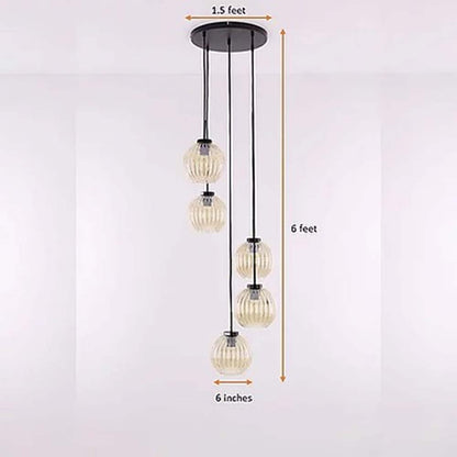 Chandelier, Pumpkin Chandelier (Sizzling Lights), Chandelier for Living Room & Lobby Area, Chandelier - IM14204