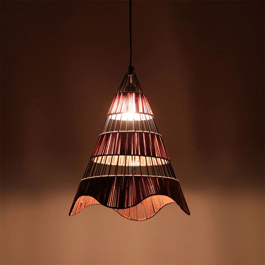 Hanging Light, V-Ira Hanging Lamp (Home Blitz), Living Room, Bedroom & Kitchen Hanging Lamp, Black & Brown Color Hanging Light, Hanging Lamp - IM14220